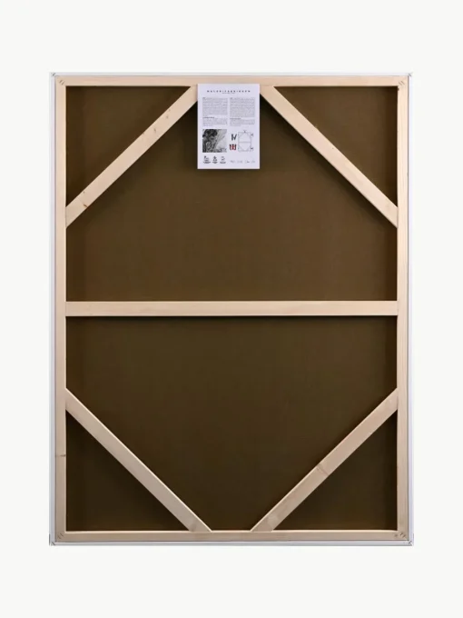 Handbeschilderde canvasdoek Edge Blue