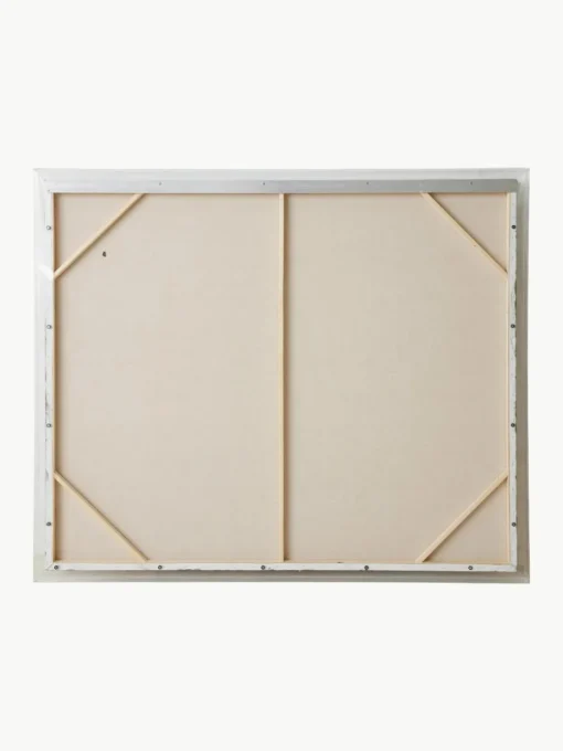 Handbeschilderde canvasdoek Higher met houten frame