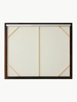 Handbeschilderde canvasdoek Higher met houten frame