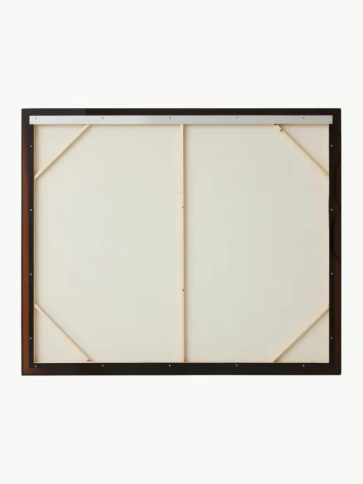 Handbeschilderde canvasdoek Higher met houten frame