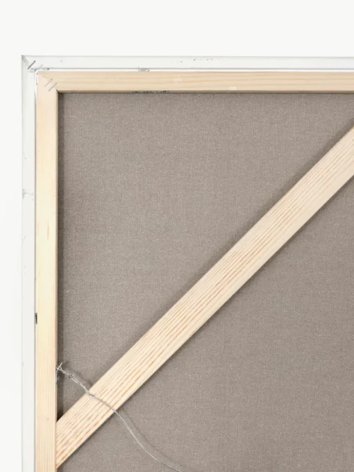 Handbeschilderde canvasdoek Blueplay met houten frame