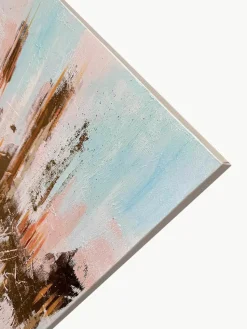Handbeschilderde canvasdoek Interferenza di Colori