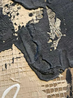 Handbeschilderde canvasdoek Cream