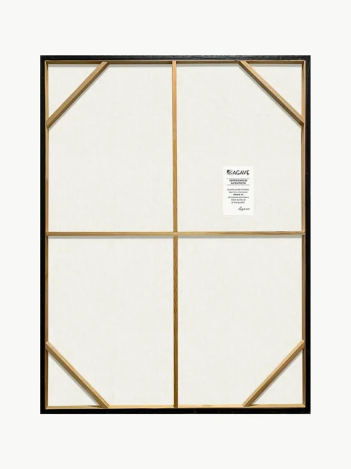 Handbeschilderde canvasdoek Cream