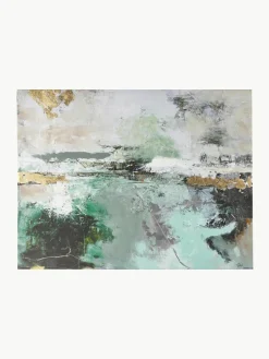 Handbeschilderde canvasprint Hillside