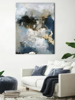 Handbeschilderde canvasprint Waterfall