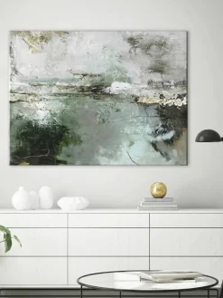 Handbeschilderde canvasprint Hillside