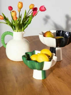 Handbeschilderde decoratieve schaal Sun