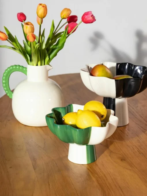 Handbeschilderde decoratieve schaal Sun