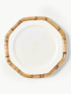 Handbeschilderde dinerborden Bamboo