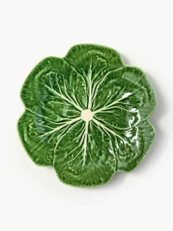 Handbeschilderde dinerborden Cabbage, 4 stuks
