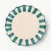 Handbeschilderde dinerborden Pine Scalloped