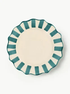 Handbeschilderde dinerborden Pine Scalloped