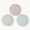 Handbeschilderde dinerbord Patrizia, set van 3
