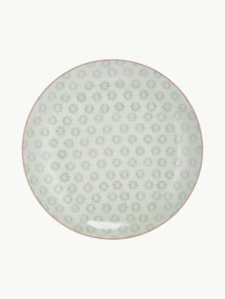 Handbeschilderde dinerbord Patrizia, set van 3