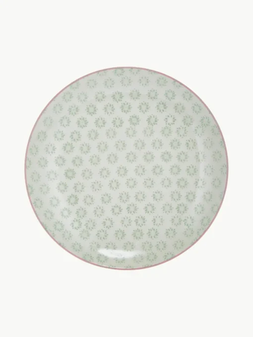 Handbeschilderde dinerbord Patrizia, set van 3