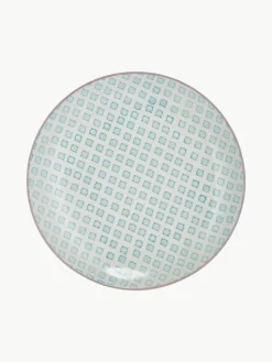 Handbeschilderde dinerbord Patrizia, set van 3