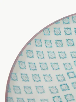 Handbeschilderde dinerbord Patrizia, set van 3