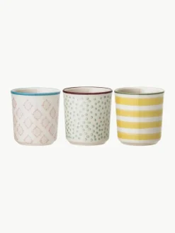 Handbeschilderde eierdopje Patrizia, set van 3