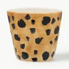 Handbeschilderde espresso kopjes Leopard, 2 stuks
