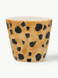 Handbeschilderde espresso kopjes Leopard, 2 stuks