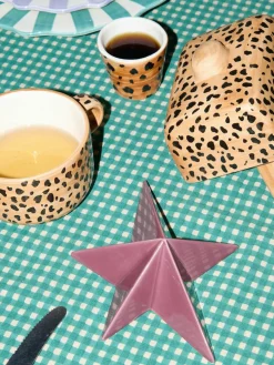 Handbeschilderde espresso kopjes Leopard, 2 stuks