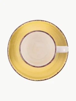 Handbeschilderde espresso kopjes Baita met schoteltjes, 6-delig
