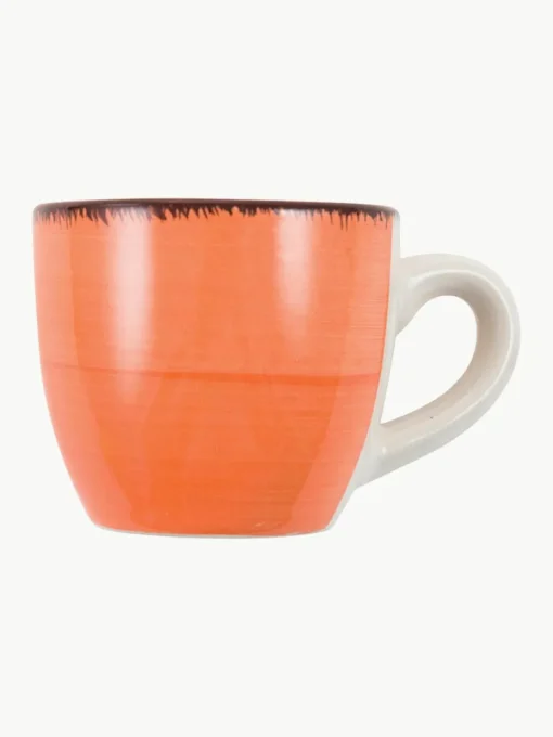 Handbeschilderde espresso kopjes Baita met schoteltjes, 6-delig