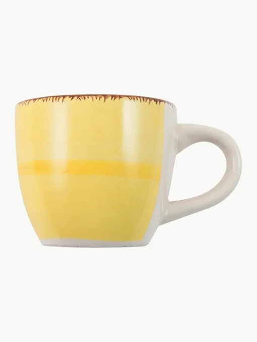 Handbeschilderde espresso kopjes Baita met schoteltjes, 6-delig