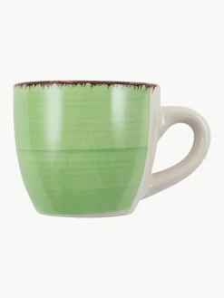 Handbeschilderde espresso kopjes Baita met schoteltjes, 6-delig