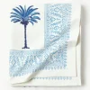 Handbeschilderde katoenen tafelkleed The Palms