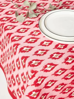Handbeschilderde katoenen tafelkleed Atahan