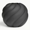 Handbeschilderde keramische vaas Twist Ball, H 20 cm