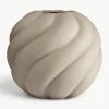 Handbeschilderde keramische vaas Twist Ball, H 20 cm