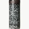 Handbeschilderde keramische vaas 70's met reactief glazuur, H 19 cm
