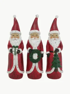 Handbeschilderde Kerstman figuren Pedros, set van 3