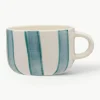 Handbeschilderde kopje Powder Striped