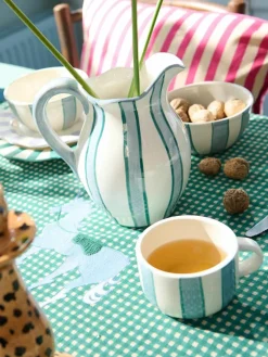 Handbeschilderde kopje Powder Striped