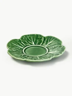Handbeschilderde kopjes Cabbage met schoteltjes, 4 stuks