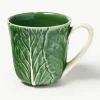 Handbeschilderde mokken Cabbage, 4 stuks