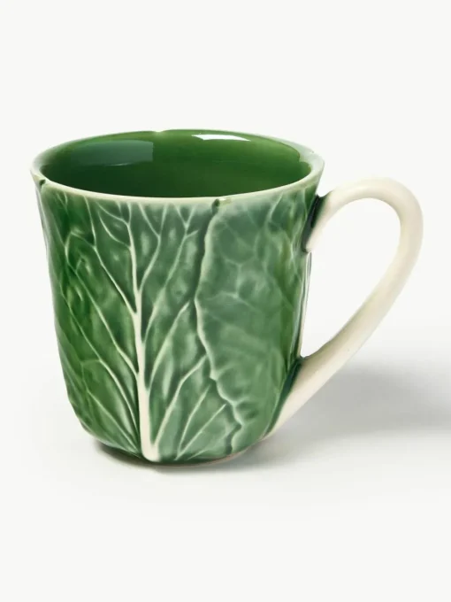 Handbeschilderde mokken Cabbage, 4 stuks