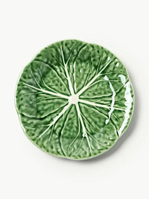 Handbeschilderde ontbijtborden Cabbage, 4 stuks