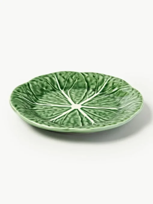 Handbeschilderde ontbijtborden Cabbage, 4 stuks