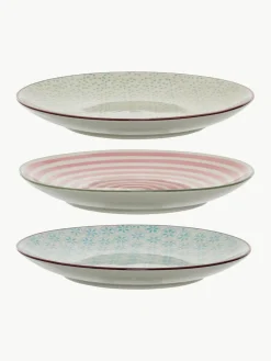 Handbeschilderde ontbijtborden Patrizia, set van 3