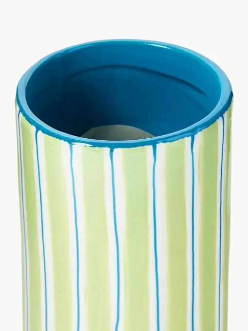 Handbeschilderde porseleinen vaas Ray, H 13 cm