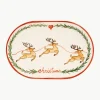 Handbeschilderde serveerplateau Rudolph