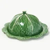 Handbeschilderde serveerplateau Cabbage met deksel