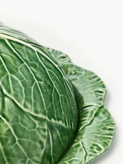 Handbeschilderde serveerplateau Cabbage met deksel