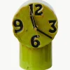 Handbeschilderde tafelklok Retro van keramiek
