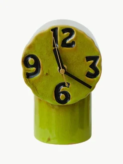 Handbeschilderde tafelklok Retro van keramiek